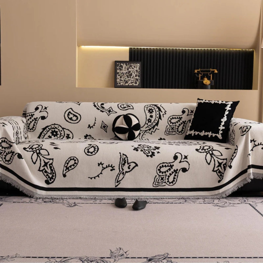 Boreal Sofabezug - Weicher Chenille, Boho Stil, Staub- und Flüssigkeitsschutz 10
