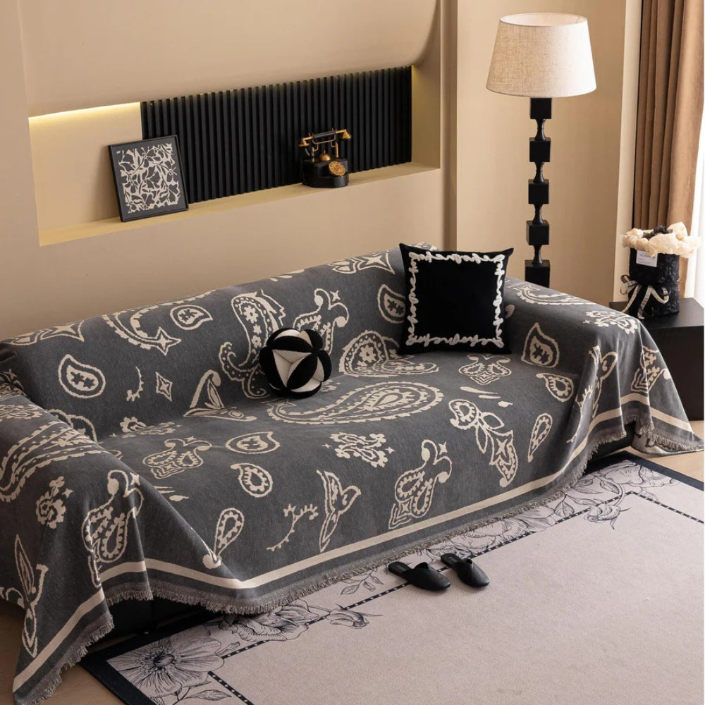 Boreal Sofabezug - Weicher Chenille, Boho Stil, Staub- und Flüssigkeitsschutz 5