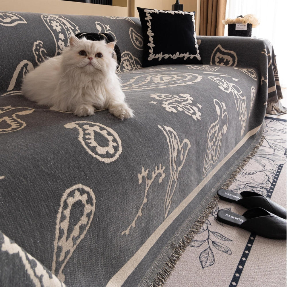 Boreal Sofabezug - Weicher Chenille, Boho Stil, Staub- und Flüssigkeitsschutz 6