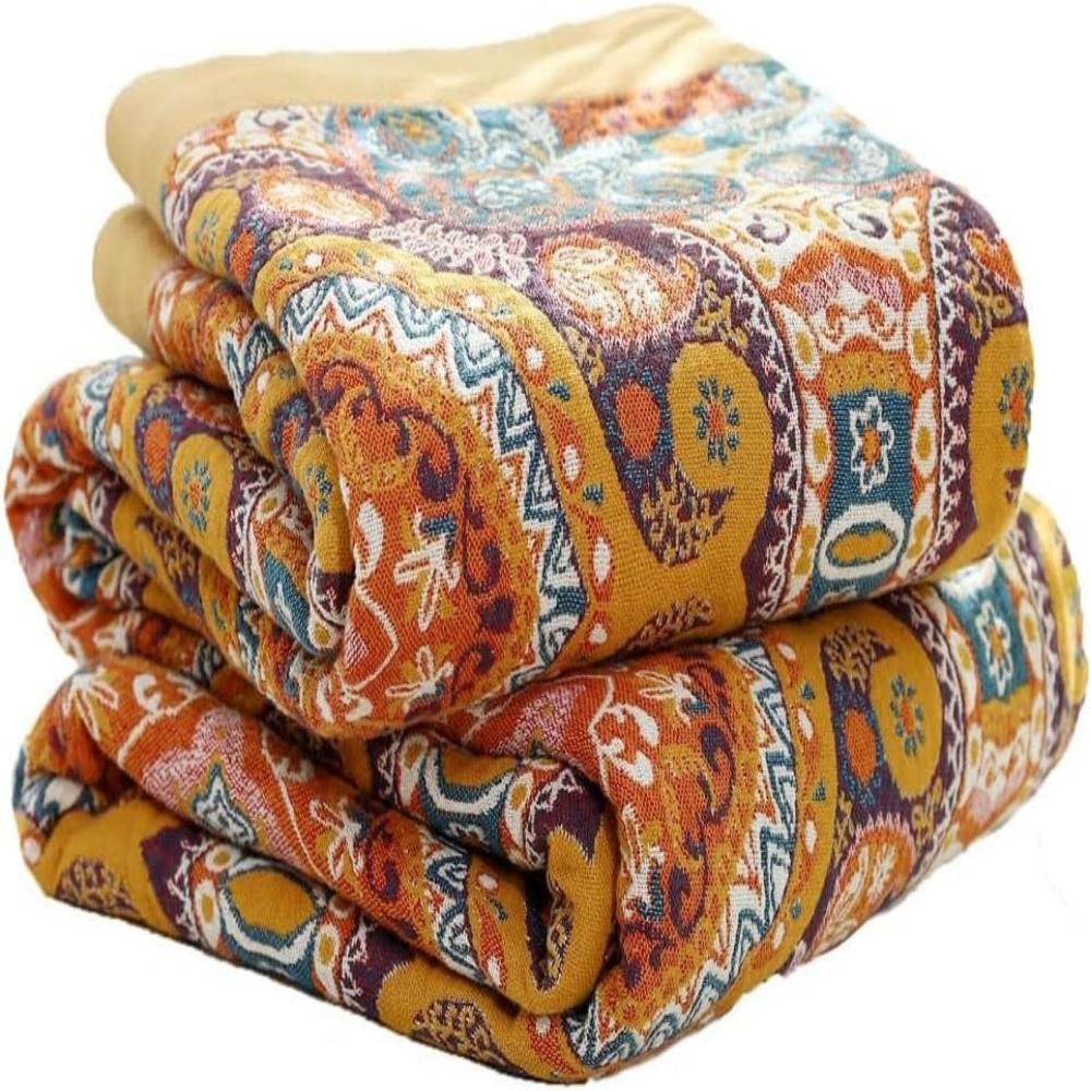 Boreal Wohndecke - Wendbare Baumwolle, Boho-Design 0