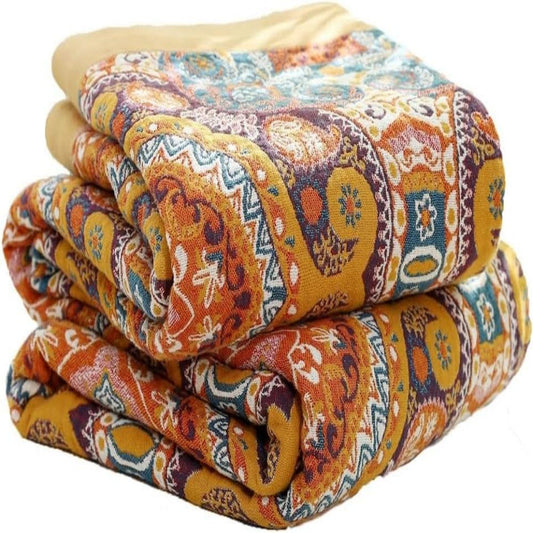 Boreal Wohndecke - Wendbare Baumwolle, Boho-Design 0