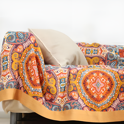 Boreal Wohndecke - Wendbare Baumwolle, Boho-Design 5