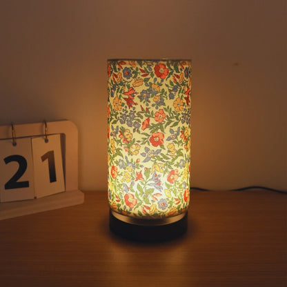 Bota Tischlampe - Stoff mit Blumenmuster, Vintage-Charme für Nachttisch oder Schreibtisch 3