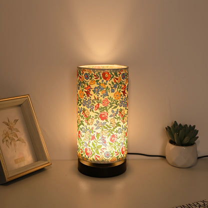 Bota Tischlampe - Stoff mit Blumenmuster, Vintage-Charme für Nachttisch oder Schreibtisch 4
