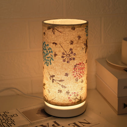 Bota Tischlampe - Stoff mit Blumenmuster, Vintage-Charme für Nachttisch oder Schreibtisch 6