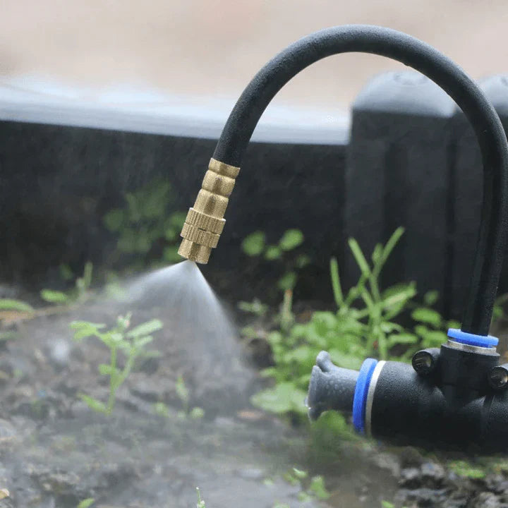 Breeze Bewässerungssystem Garten - 360° Sprühdüsen, Stromfrei, Werkzeugfrei 5