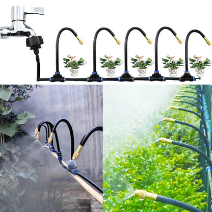 Breeze Bewässerungssystem Garten - 360° Sprühdüsen, Stromfrei, Werkzeugfrei 6