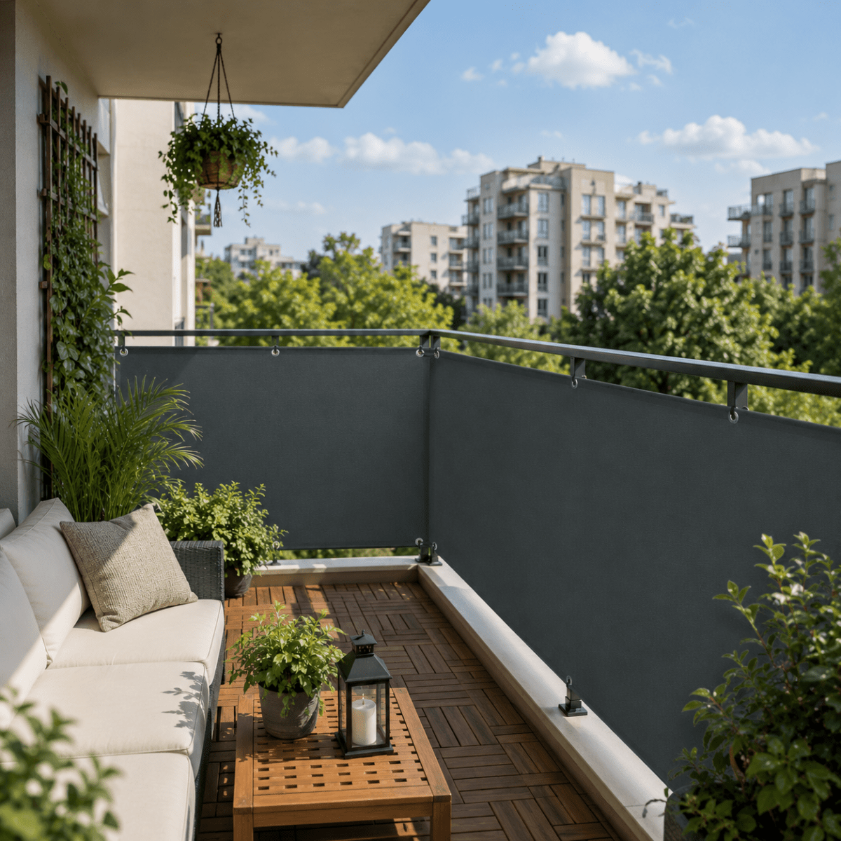 Breeze Sichtschutzzaun - Polyestergewebe, Vielseitig Für Balkon Und Terrasse 3