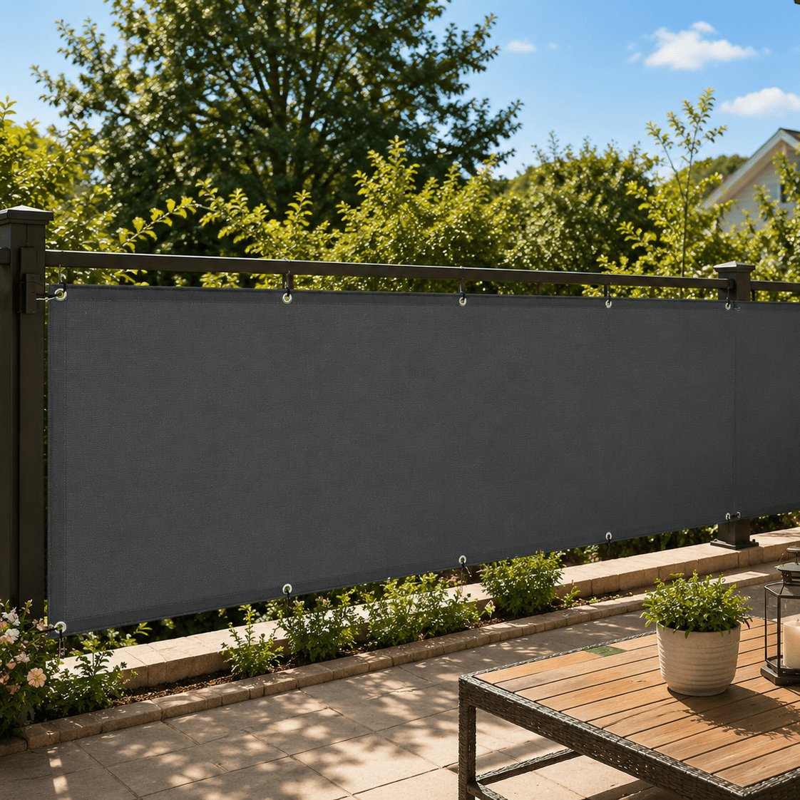 Breeze Sichtschutzzaun - Polyestergewebe, Vielseitig Für Balkon Und Terrasse 4