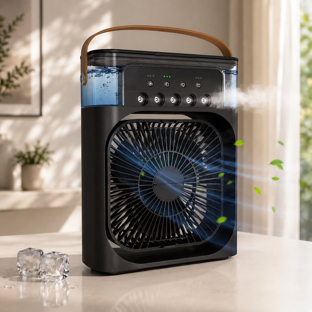 Brisenquell USB Luftkühler - Mobiler Verdunstungskühler mit 600 ml Wassertank 2