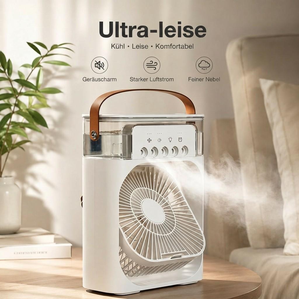 Brisenquell USB Luftkühler - Mobiler Verdunstungskühler mit 600 ml Wassertank 5
