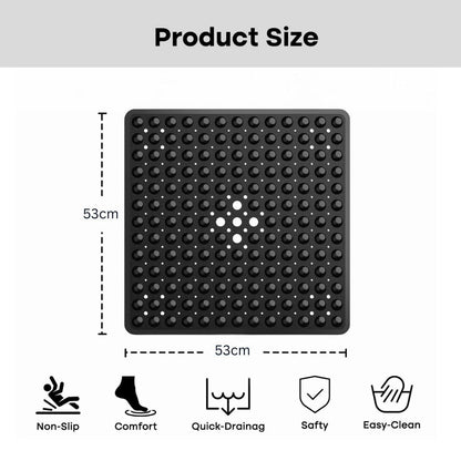 SureGrip™ - Rutschfeste Duschmatte - Modernes Quadratdesign - Starke Saugnapf-Haftung