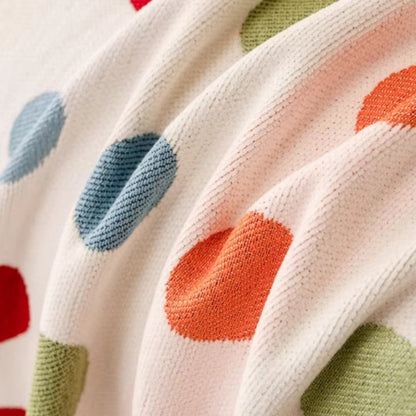 Buntino Sofabezug - Mikrofasermischung, Bunte Polka-Dots 7