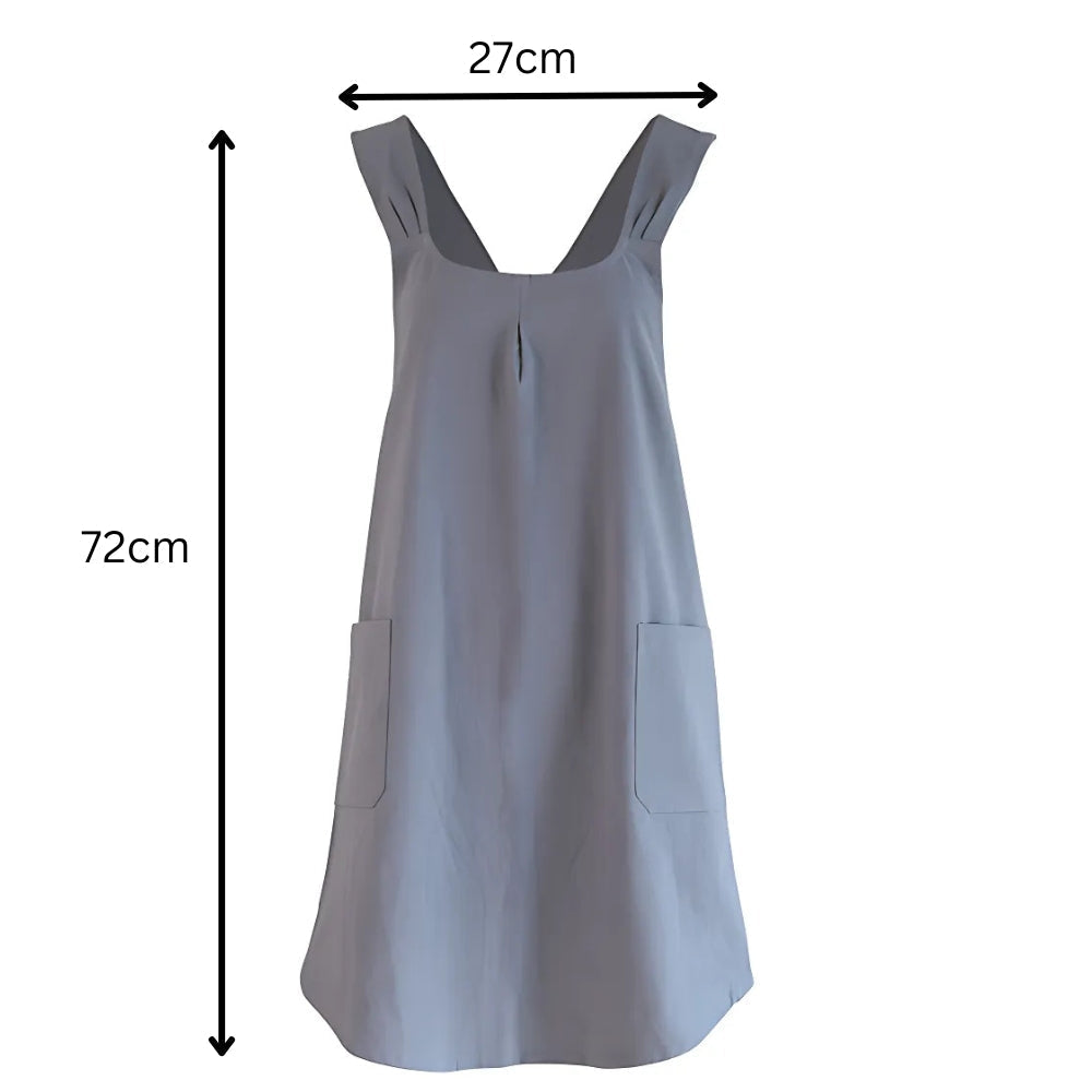 NariWear™ - Schürzenkleid Cross Back - Koreanisches Design - Komfortable Küchenschürze