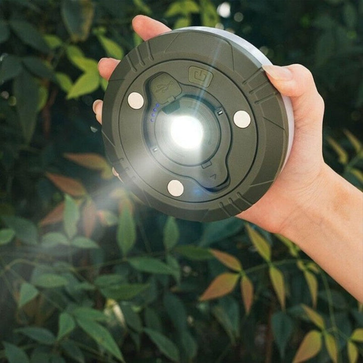 Calyra Campinglampe - 4-in-1 LED, RGB-Lichterkette, USB-Powerbank 1
