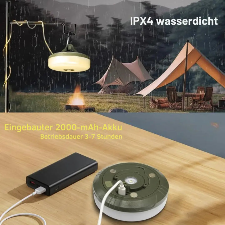 Calyra Campinglampe - 4-in-1 LED, RGB-Lichterkette, USB-Powerbank 2