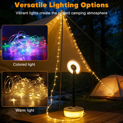 Campa LED Lichterkette Outdoor - USB-wiederaufladbar, 10m RGB 3