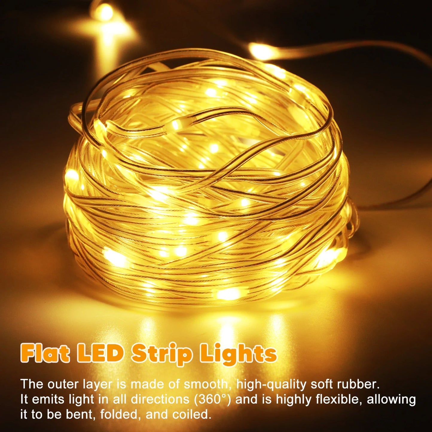 Campa LED Lichterkette Outdoor - USB-wiederaufladbar, 10m RGB 4