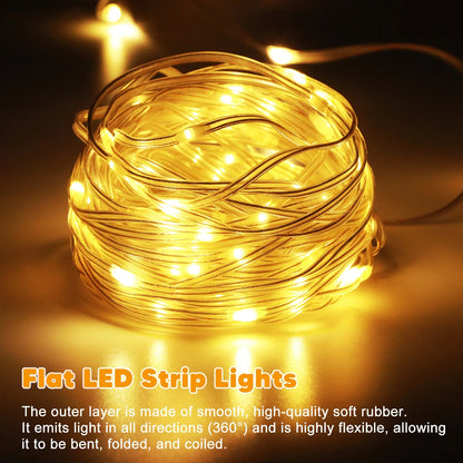 Campa LED Lichterkette Outdoor - USB-wiederaufladbar, 10m RGB 4
