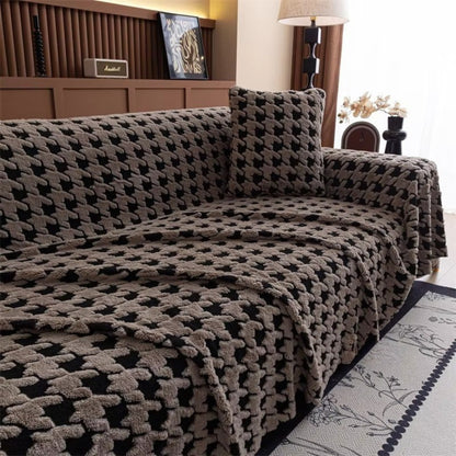 Cavalli Sofa Bezug - Hahnentritt-Muster, Ultraweich, Rutschfest 5
