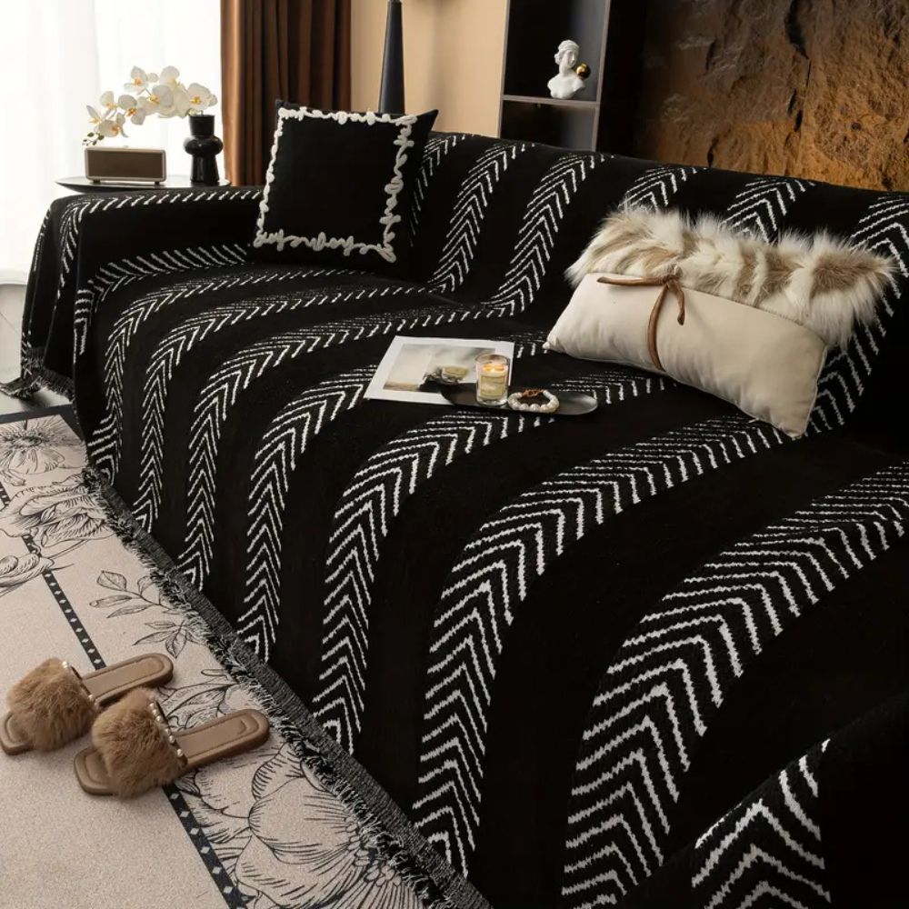 Cevia Sofabezug - Weiche Mikrofasermischung, Boho-Design für Sofas und Sessel 1