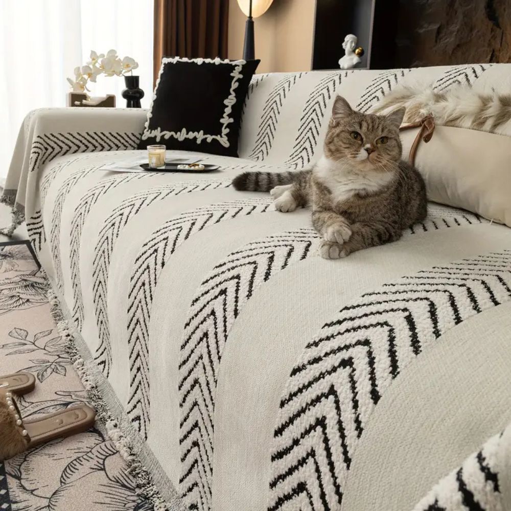 Cevia Sofabezug - Weiche Mikrofasermischung, Boho-Design für Sofas und Sessel 5