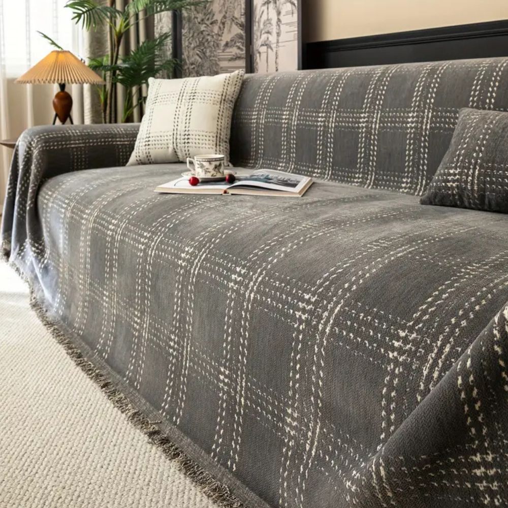 Chesterfield Sofaüberwurf - Hochwertiger Chenille, Vintage-Charme 5