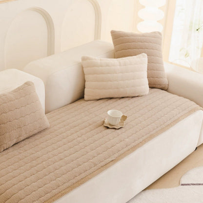 PlushGuard™ - Sofaüberwurf - Dickes Plüschdesign - Rutschfester Sofaschutz
