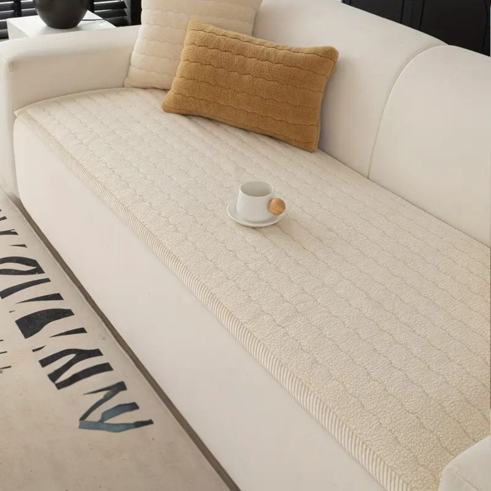PlushGuard™ - Sofaüberwurf - Dickes Plüschdesign - Rutschfester Sofaschutz