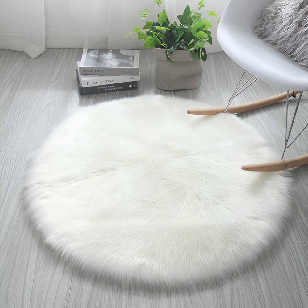 Cielo Cloud Teppich - Weicher Plüsch Rund, Ideal für Wohnzimmer 0