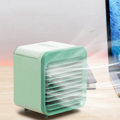 Coolivio Luftkühler mit Wasser - Tragbarer 3-in-1 Verdunstungskühler, USB-aufladbar 0