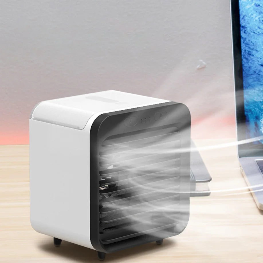 Coolivio Luftkühler mit Wasser - Tragbarer 3-in-1 Verdunstungskühler, USB-aufladbar 5