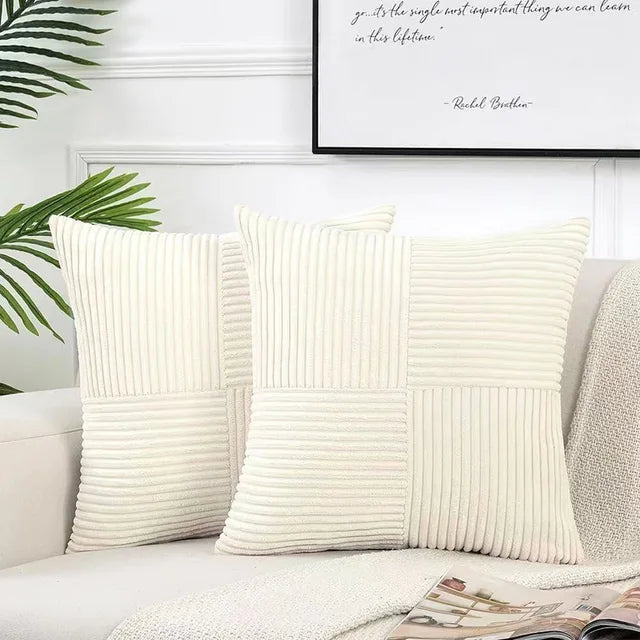 Corda Kissenbezug 45x45 cm - Weicher Cordstoff, Minimalistisch 3