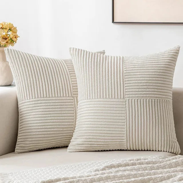 Corda Kissenbezug 45x45 cm - Weicher Cordstoff, Minimalistisch 7