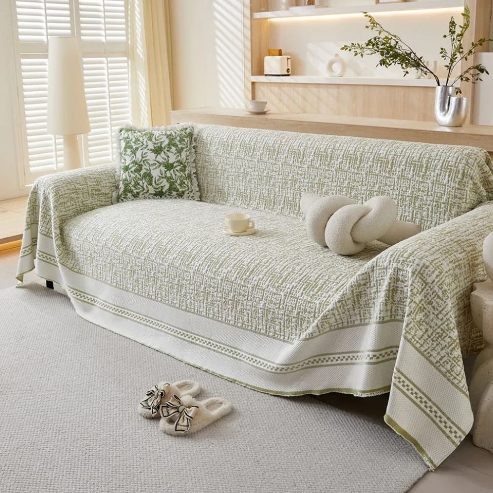 Crisol Sofaüberwurf - Hochwertiger Eisseidenstoff, Modernes Design 2