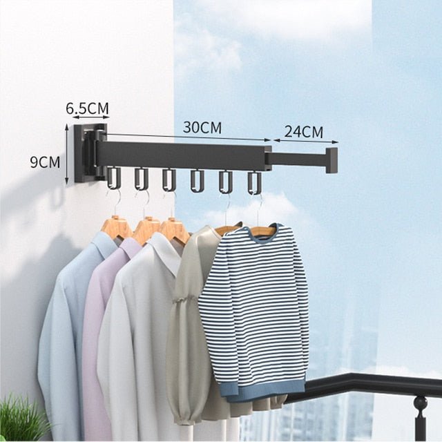 Daro Wäschetrockner - Edelstahl, Platzsparend, Wandmontage 0