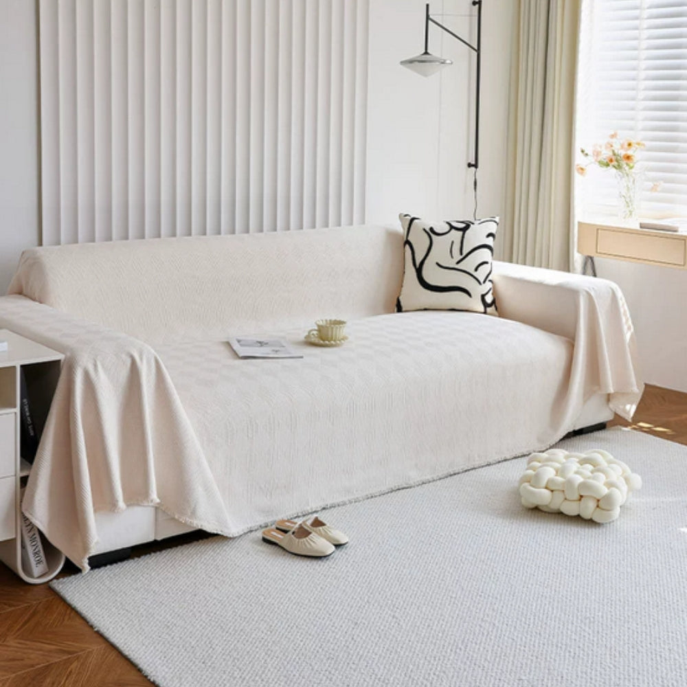 Diana Sofabezug - Chenille, Geometrisches Design, Vielseitig Einsetzbar 4