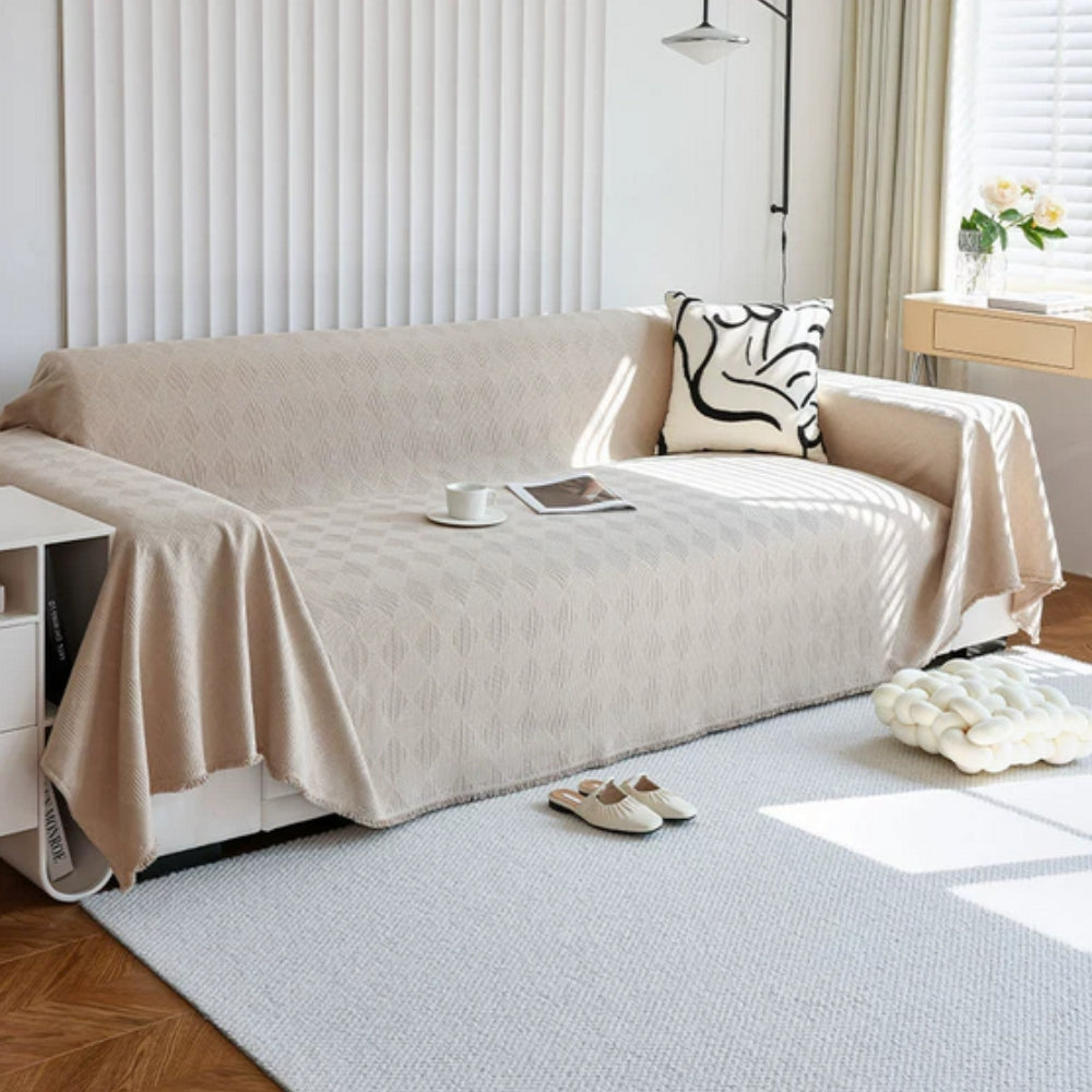 Diana Sofabezug - Chenille, Geometrisches Design, Vielseitig Einsetzbar 5