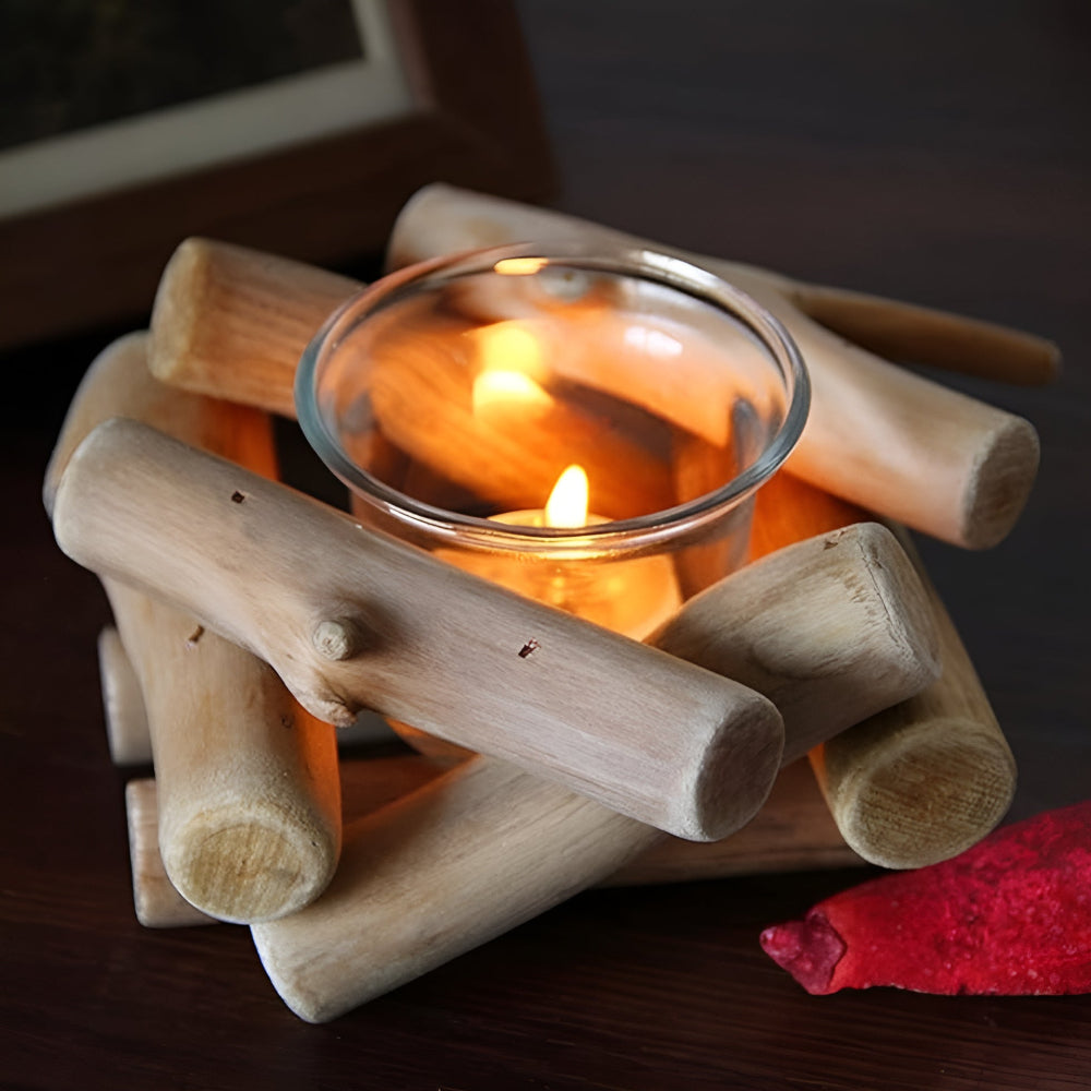 Dorian Kerzenhalter - Driftwood Holzdesign, Rustikal 0