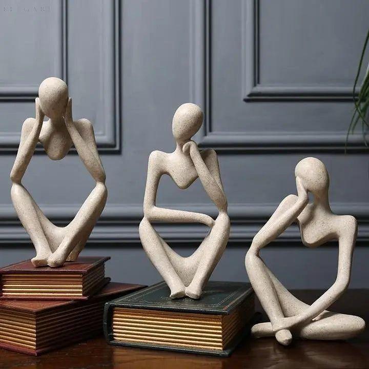 Dorian Skulptur - Abstrakte Harzfigur, Inspiriert von Rodin 4