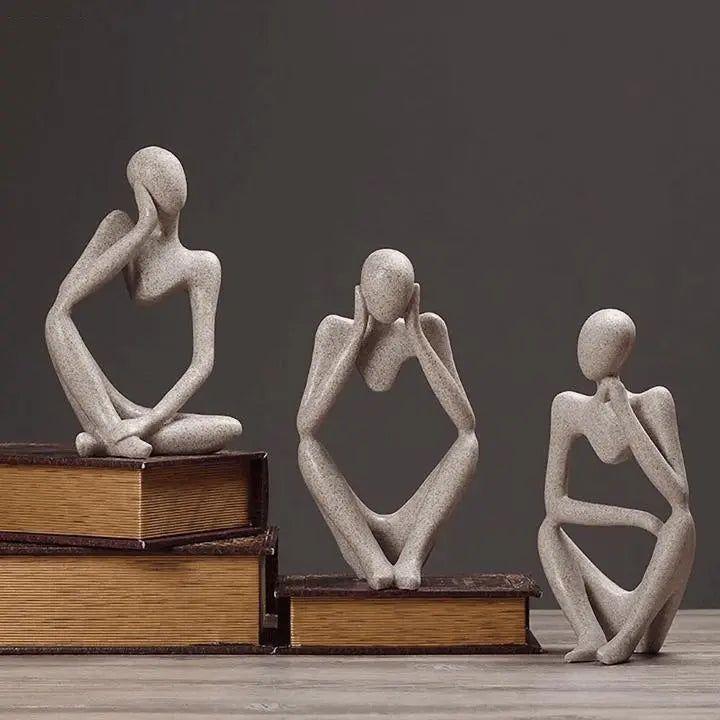 Dorian Skulptur - Abstrakte Harzfigur, Inspiriert von Rodin 5