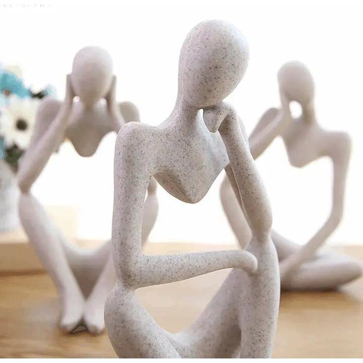 Dorian Skulptur - Abstrakte Harzfigur, Inspiriert von Rodin 7