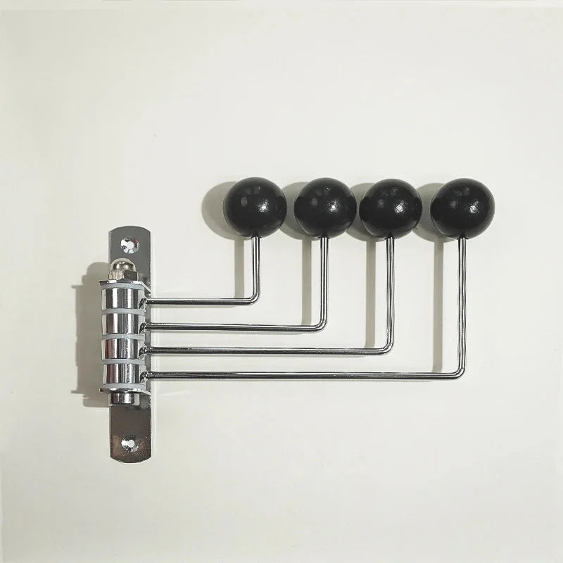 Dralyn Wandhaken Garderobe - Metallrahmen, Abgerundetes Design, Schwarz 9