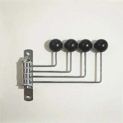 Dralyn Wandhaken Garderobe - Metallrahmen, Abgerundetes Design, Schwarz 9