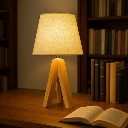 Dreia Tischlampe - Holz, USB-Betrieb, Drei Lichtfarben 1