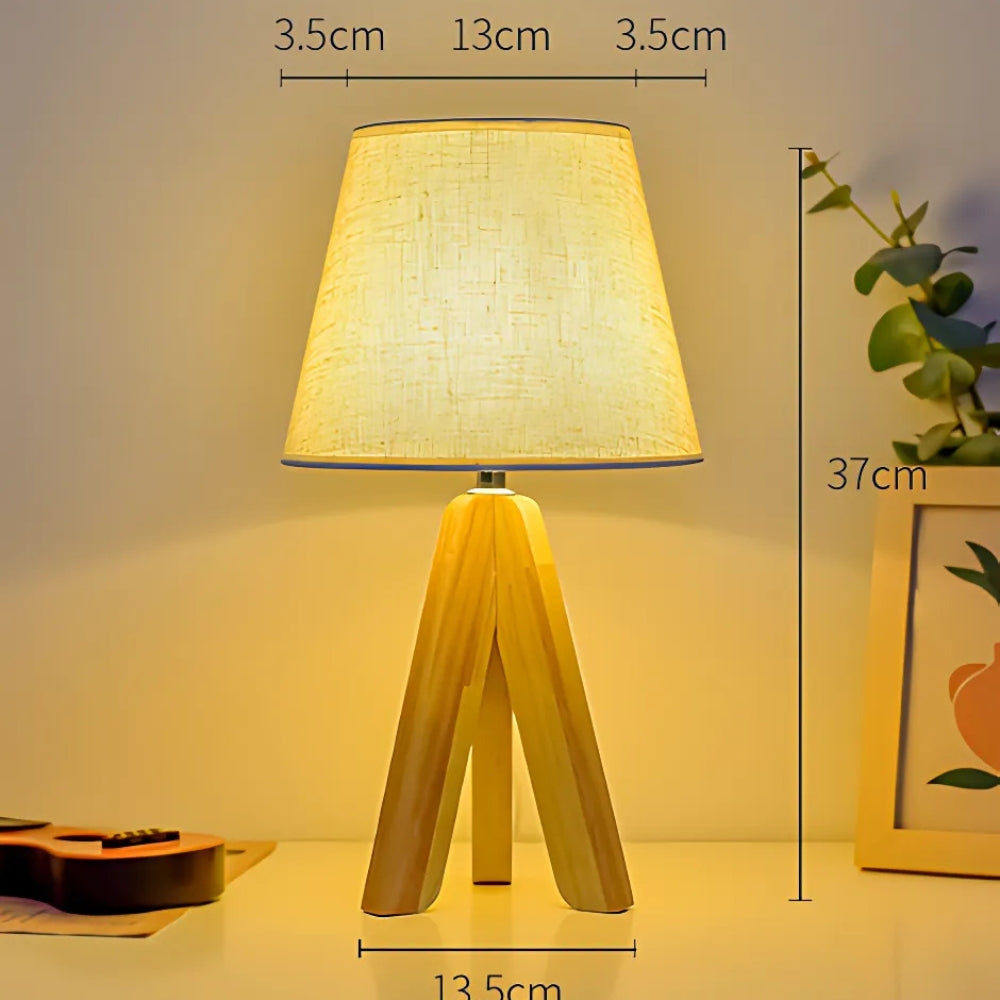 Dreia Tischlampe - Holz, USB-Betrieb, Drei Lichtfarben 3