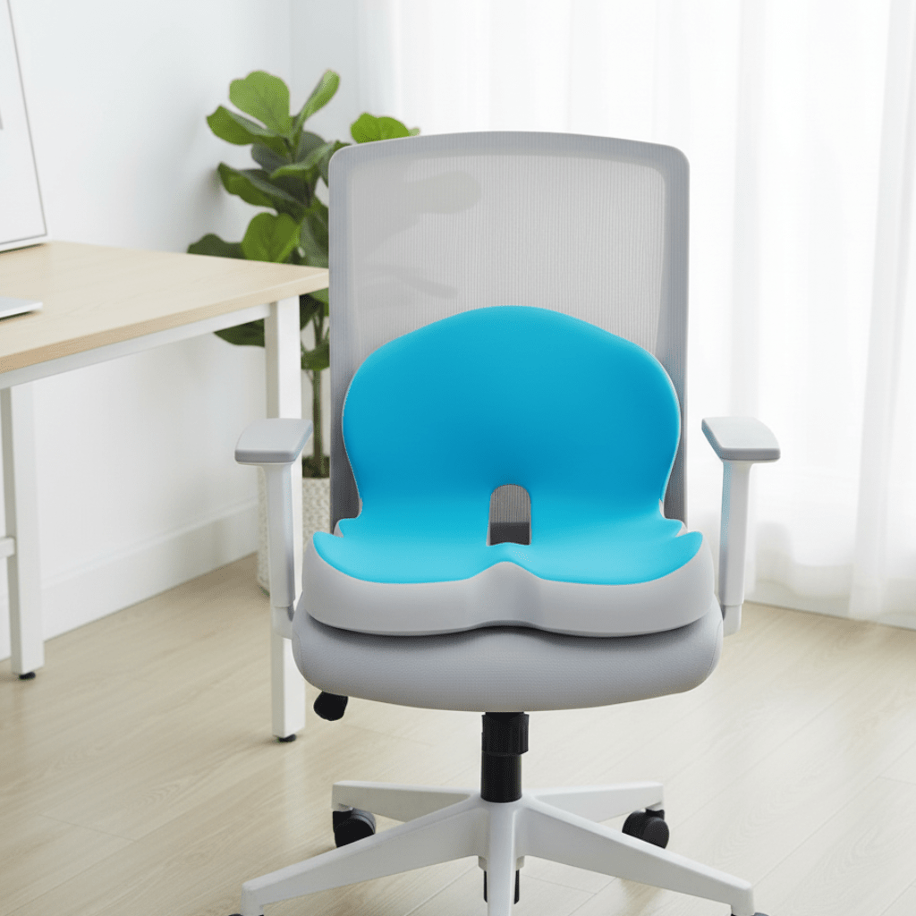 Ecolux Sitzkissen - Memory Foam, Ergonomisch und Rutschfest 0