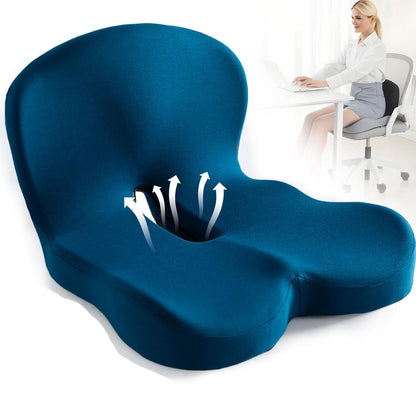 Ecolux Sitzkissen - Memory Foam, Ergonomisch und Rutschfest 8
