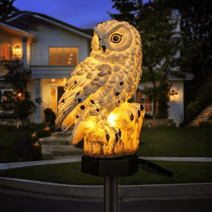 Ecolux Solarleuchte - LED, Wasserfest, Charmantes Eulendesign für Garten 1