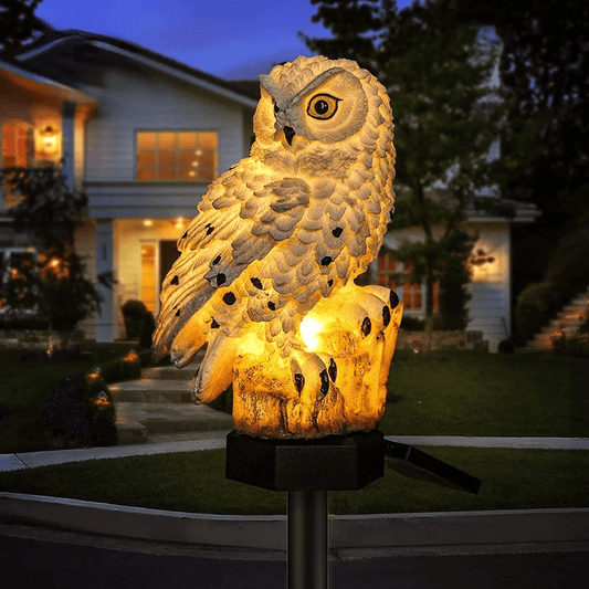 Ecolux Solarleuchte - LED, Wasserfest, Charmantes Eulendesign für Garten 1